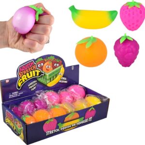 Squish Stretch Fruit 2"- 4.75" (assorted)