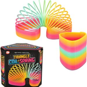5" Jumbo Triangle Rainbow Coil Spring